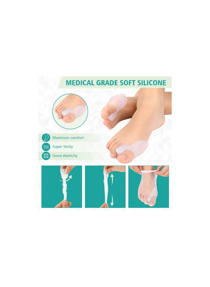 Generic Fengfu Toe Separator Corrector with Non-Slip Gel Pad for Hallux Valgus Correction, Orthotics, Hammerhead Pain Relief, One Size - Image 5