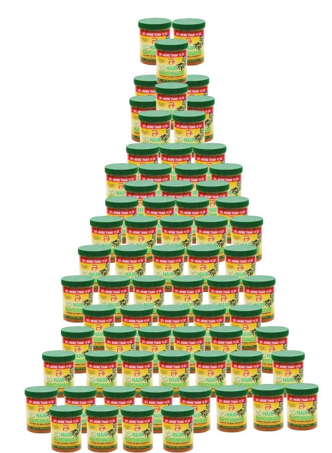 PYRON 70 Pieces Hair Mayonnaise Treatment for Weak & Damaged Hair with Olive Oil 500grams - Image 1