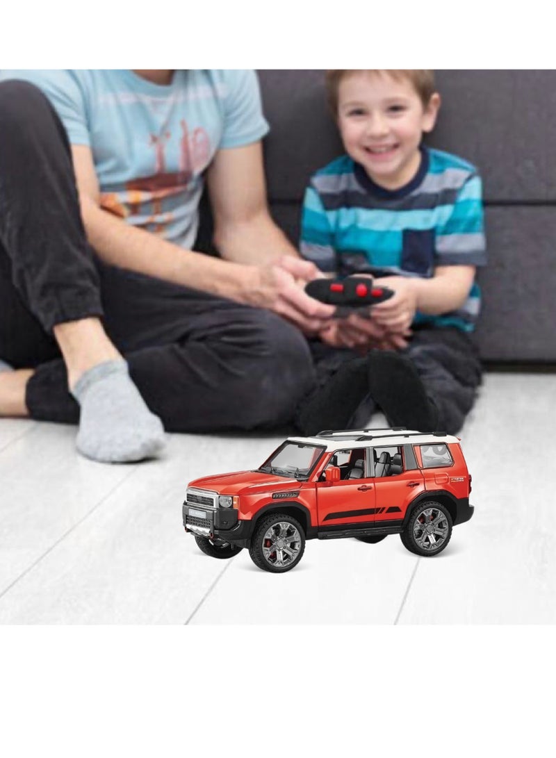 فونسترز سيارة تويوتا برادو من فنسترز بمقياس 1:22 للتحكم عن بُعد - هيكل معدني برذاذ ضبابي مع أضواء LED وبطارية قابلة لإعادة الشحن وقيادة كاملة الوظائف - نموذج واقعي مصبوب للطرق الوعرة - Image 3