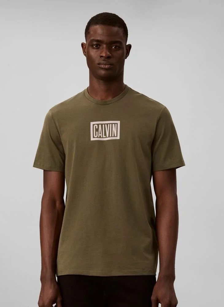 Boxed Logo Graphic Crew Neck T-Shirt