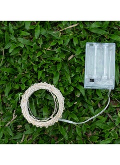 Generic Pack of 12 LED 5M String Lights Batter Powered Silver Wire Starry Fairy Light Home Ramadan Christmas Wedding Party Decoration Bottle DIY Lights Warm White  - Image 5