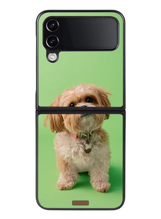 Tolwak Samsung Galaxy Z Flip 4 Protective Case Cover Cute Puppy - Image 1