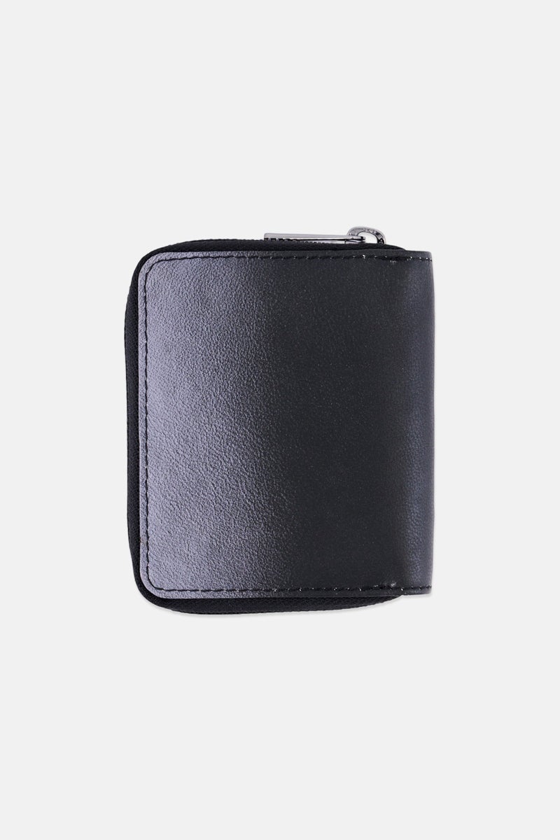 Karl Lagerfeld Men Ombre Zipper Wallet, Black - Image 2