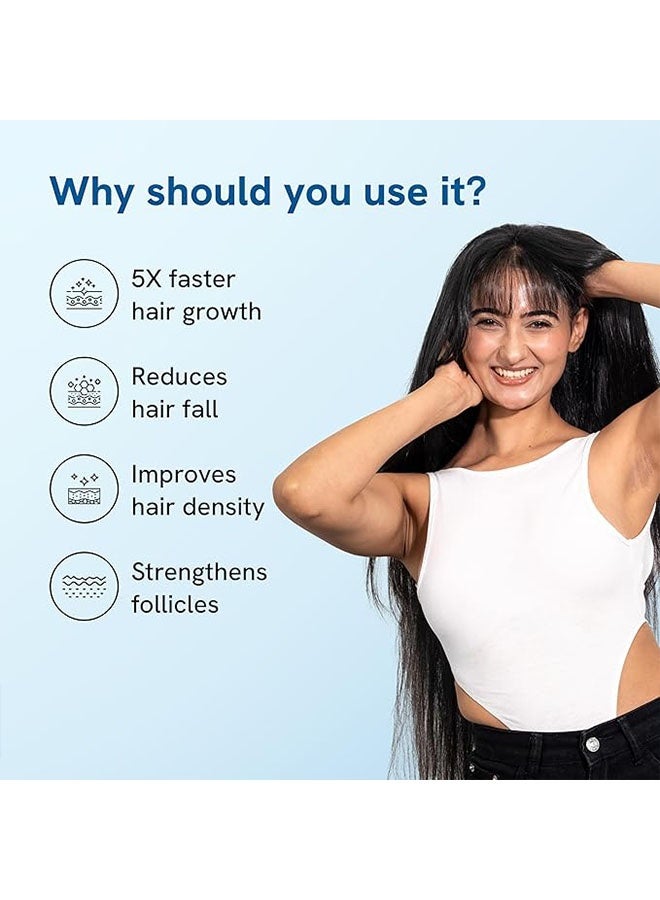 Be Bodywise Hair Growth Serum Roll On, Thicker and Stronger Hair, Prevents Hair Fall and Stimulates Follicles for All Hair Types, 25ml - Image 3