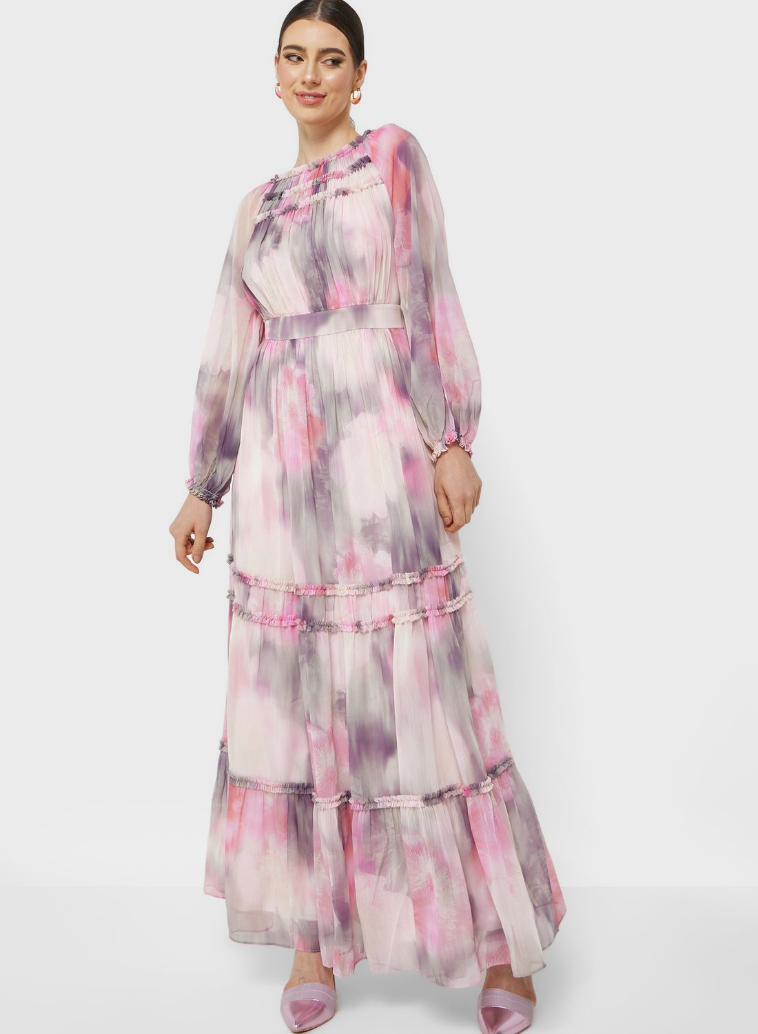Ted Baker Ruffle Detail Maxi Dress for Women | Best Price Qatar