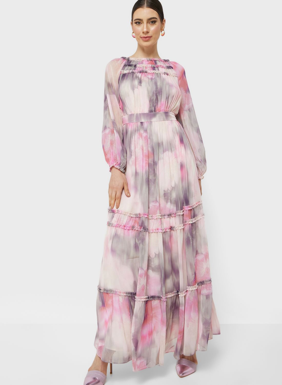新作【TED BAKER】ALMARIA ホルターネックフローラル柄マキシ Floral Halter Neck Woven Maxi Dress - ALMARIA | Ted Baker