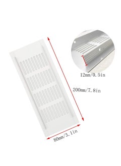 Y&D 2 Pcs Air Vent Grille Cover, 200 mm Black Square Aluminum Alloy Cover for Home, Office, Bathroom, Toilet (Silver)  - Image 5