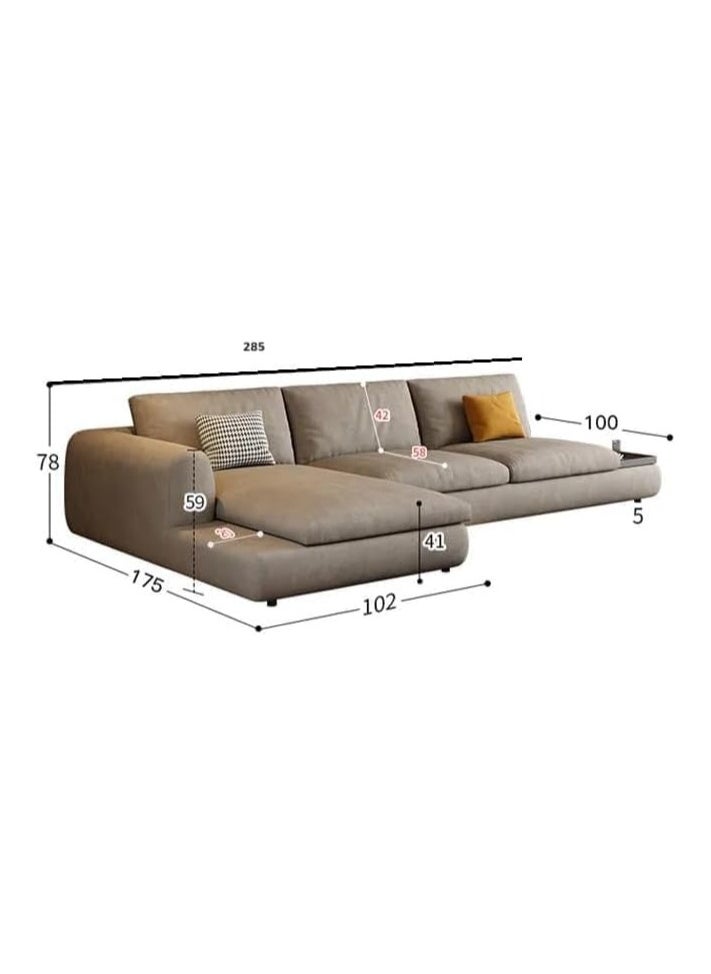 بوبينز هوم طقم أريكة غرفة المعيشة على شكل حرف L من Poppins HOME أريكة بتصميم عصري شمالي (يسار)  - Image 5