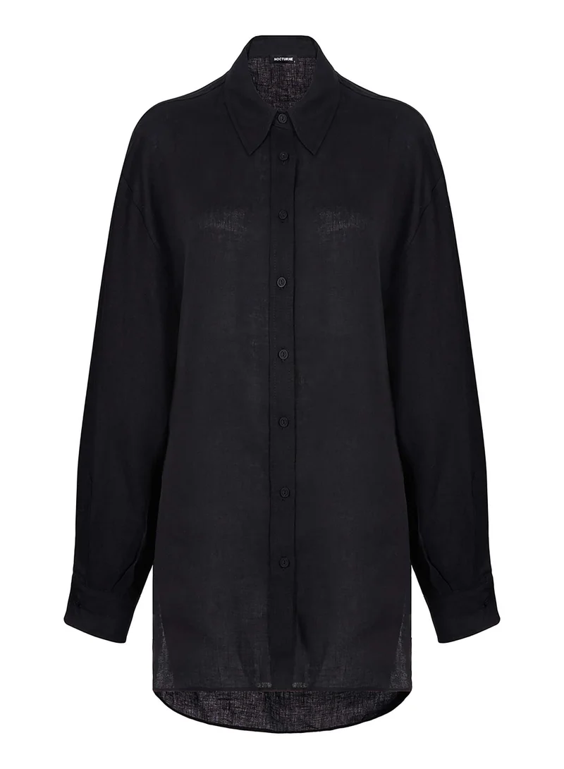 نوكتورن Oversize Linen Shirt
