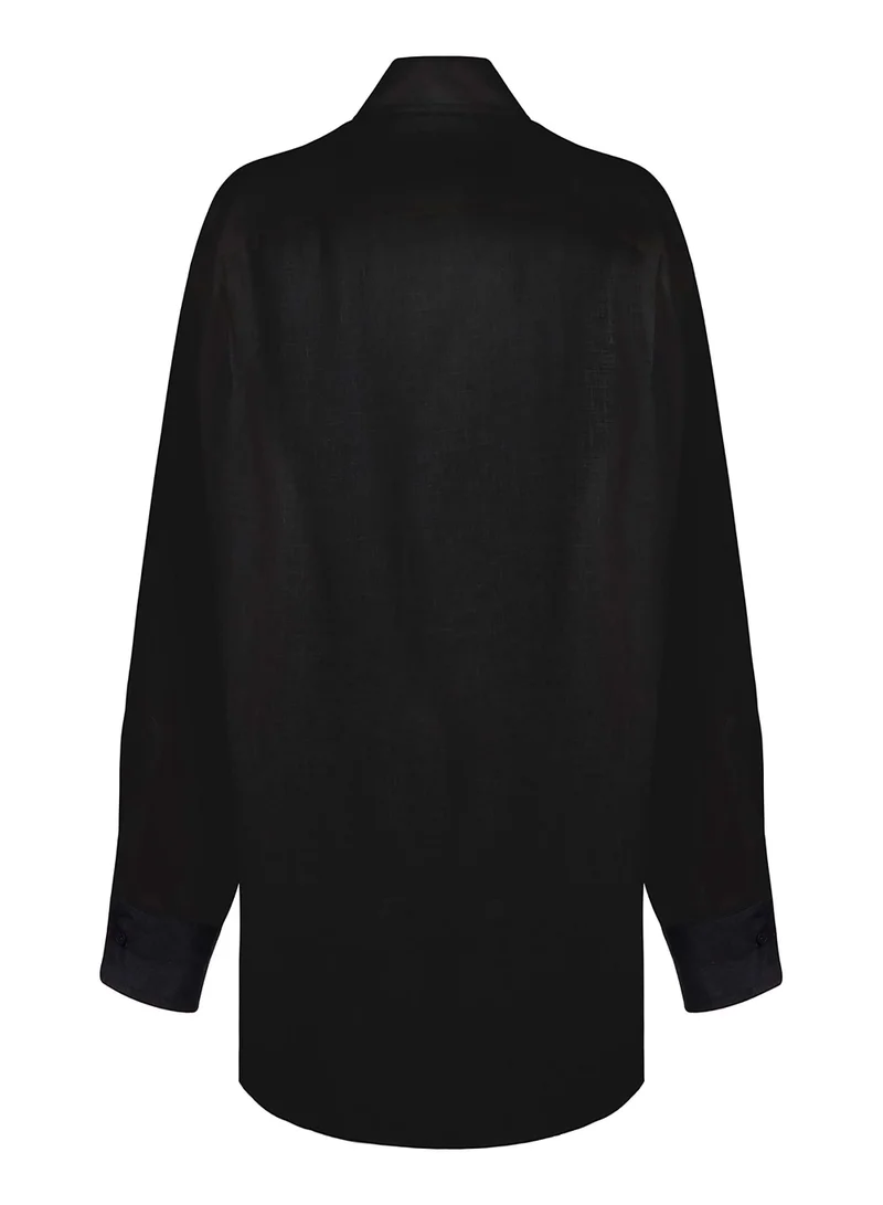 نوكتورن Oversize Linen Shirt
