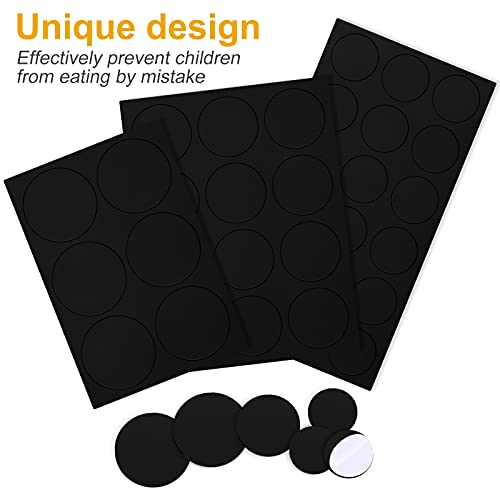 Weewooday 72 Pieces Craft Magnets Glass Ceramic Ferrite Magnet with Adhesive Backing and Transparent Clear Glass Cabochons for DIY Craft Fridge Refrigerator Pendants - Image 4