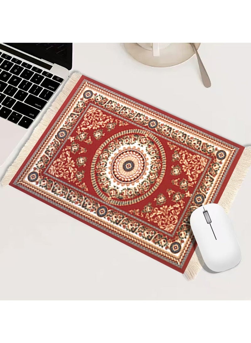 Ding Zap Persian Style Laptop Coffee Mouse Pad Retro Rubber Mouse Pad Carpet Mouse Pad for Home Office Desktop Decoration "270mm*180mm*2mm" - Image 1