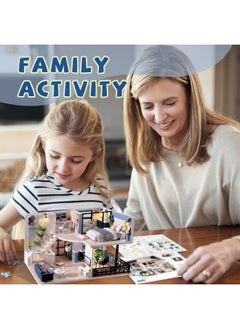 Flever Flever Wooden DIY House Kit, Miniature with Furniture, Creative Craft Gift for Lovers and Friends (Satisfied Time)  - Image 3