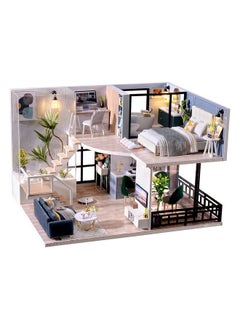 Flever Flever Wooden DIY House Kit, Miniature with Furniture, Creative Craft Gift for Lovers and Friends (Satisfied Time)  - Image 1