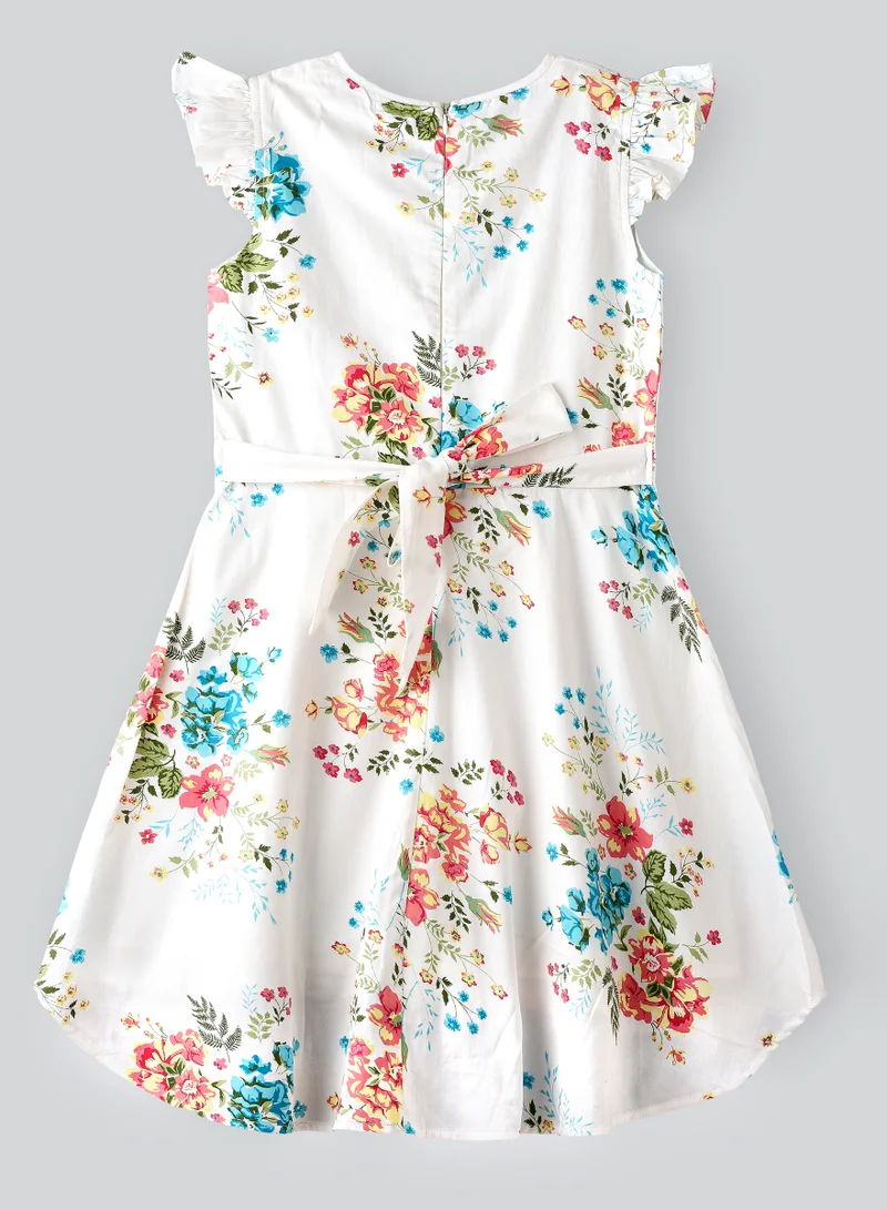 Jelliene Tween Trendsetter: Floral Dream Dress Breezy Comfort & Effortless Style