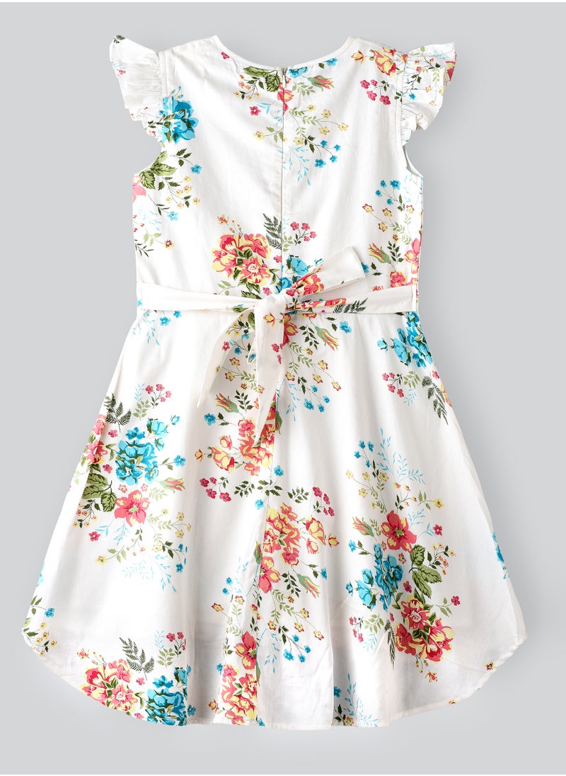 Jelliene Tween Trendsetter: Floral Dream Dress Breezy Comfort & Effortless Style  - Image 2