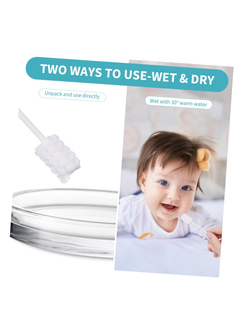 AIYISHI 30Pcs Baby Tongue Cleaner Baby Toothbrush Newborn Oral Cleaning Sticks Disposable Tongue Cleaner for 0-3 years Babies and Toddlers - Image 4