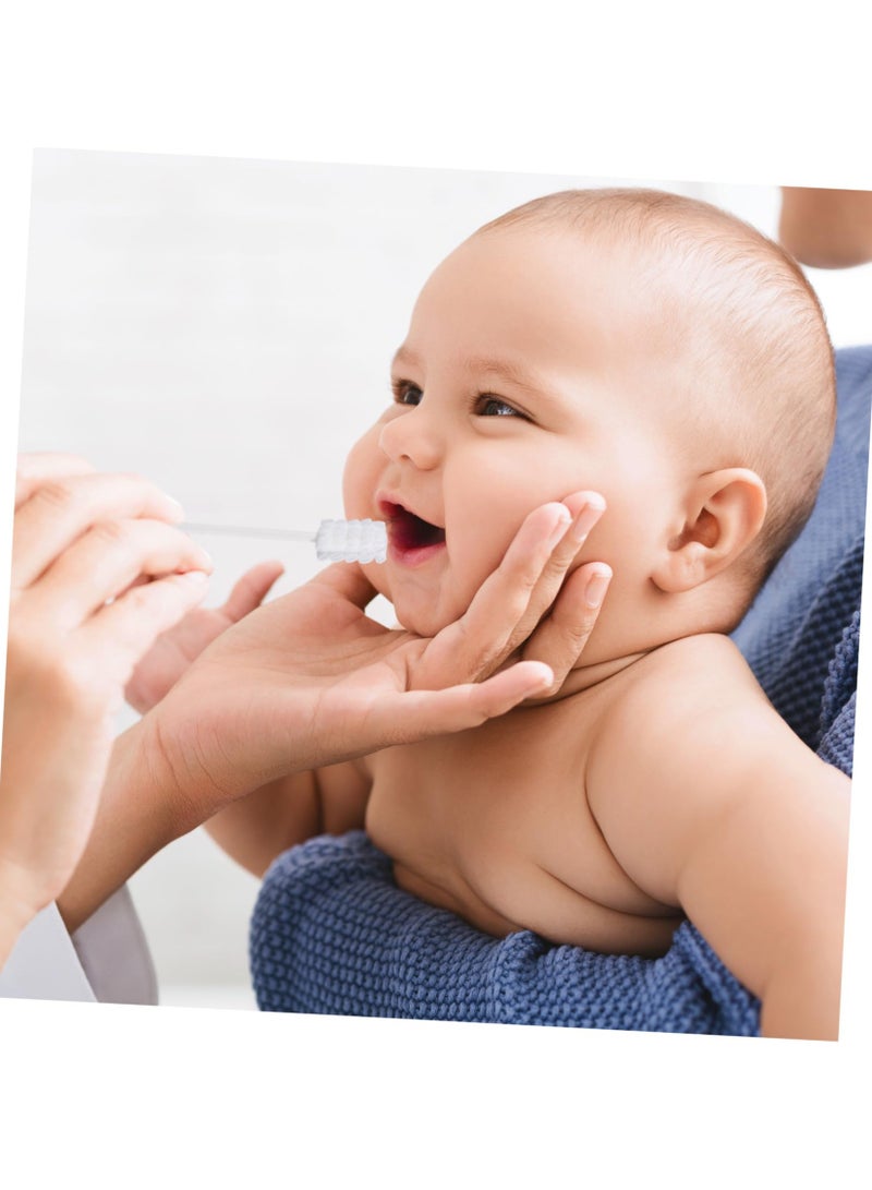 AIYISHI 30Pcs Baby Tongue Cleaner Baby Toothbrush Newborn Oral Cleaning Sticks Disposable Tongue Cleaner for 0-3 years Babies and Toddlers - Image 5