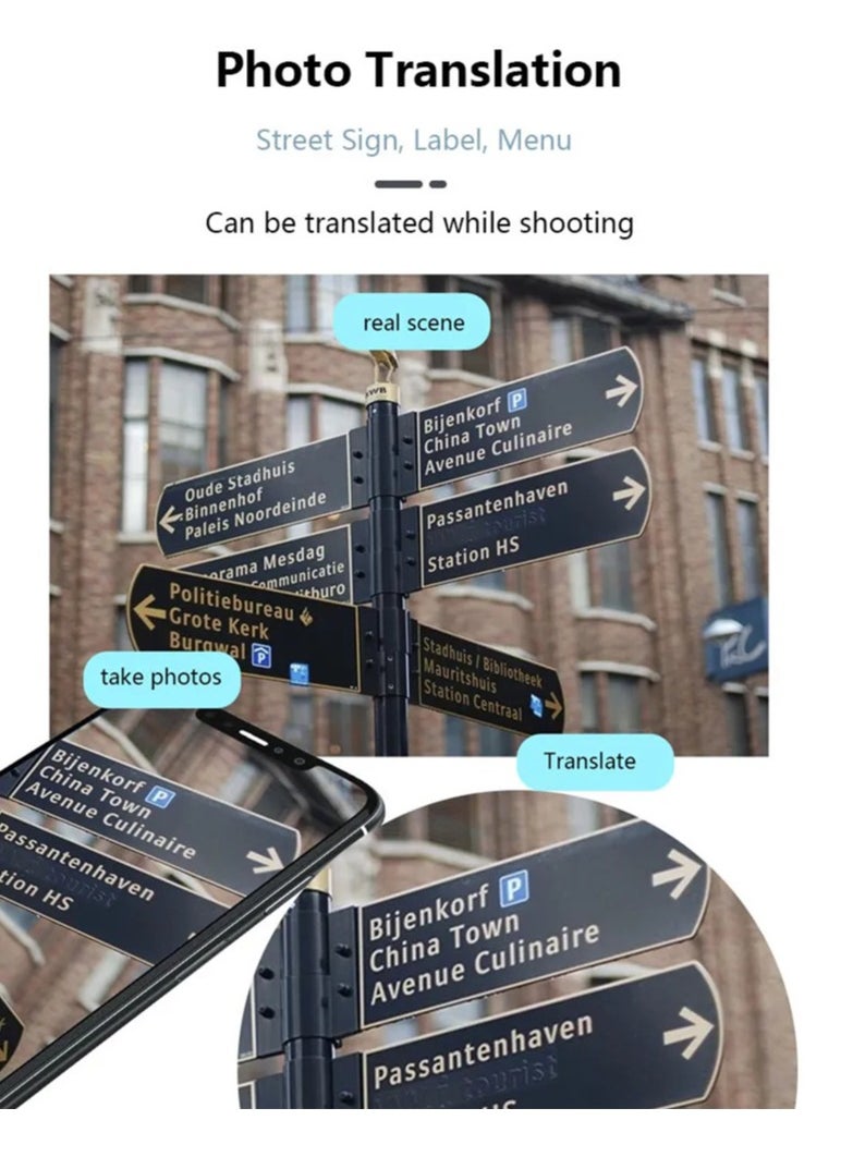 General - G6 Portable Audio Translator 137 Language Smart Translator Offline In Real Time Smart Voice AI Voice Photo Translation Device (Grey) - Image 1