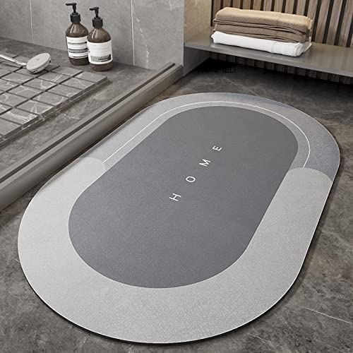 RONFILD Kitchen Mats Waterproof Memory Foam Kitchen Rugs Standing Desk Mat Floor Mats Comfort Runner Rug Carpets for Kitchen Floor Sink Oval Floor Mat - Image 2