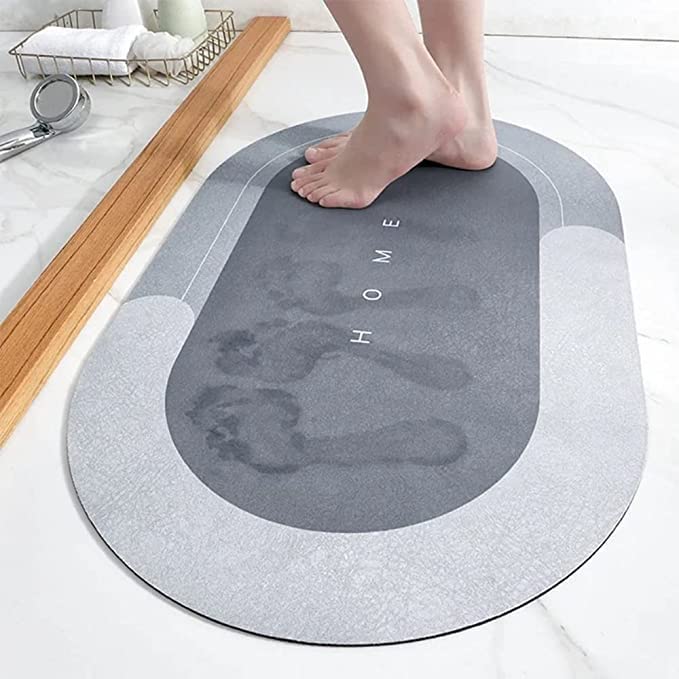 RONFILD Kitchen Mats Waterproof Memory Foam Kitchen Rugs Standing Desk Mat Floor Mats Comfort Runner Rug Carpets for Kitchen Floor Sink Oval Floor Mat - Image 3