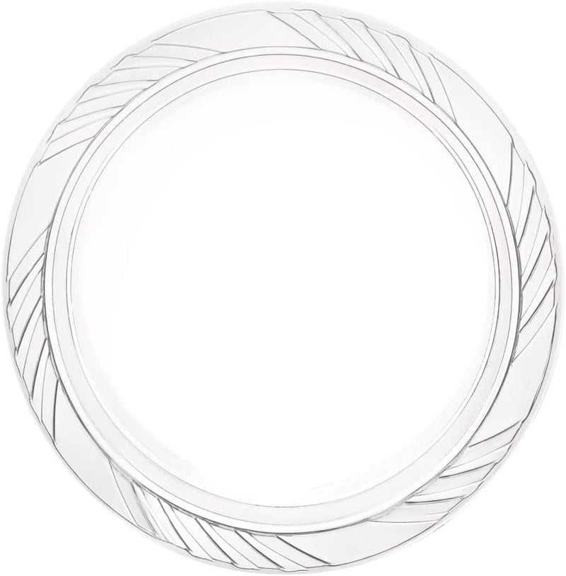 Munfix 6 Inch Clear Plastic Plates 100 Bulk Pack - Disposable Cake Plates for Dessert & Appetizers, BBQ, Party, Travel and Events, Microwavable Recyclable - Image 2