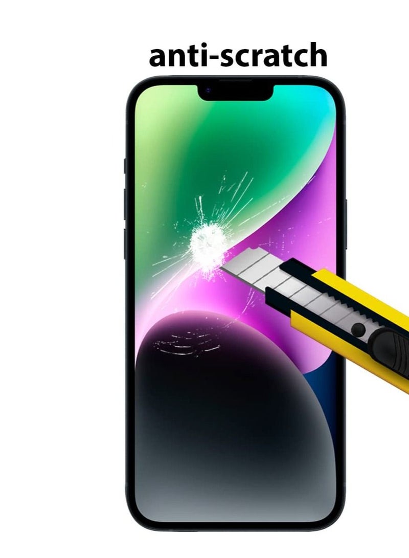 BORTONY iPhone 14/13/13 Pro 9H Hardness Tempered Glass Screen Protector Bubble Free Ultra HD Case Friendly Full Coverage For Apple iPhone 14/13/13 Pro 6.1" - Image 3