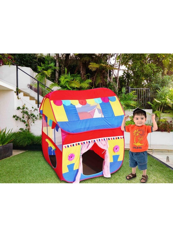 HomeCute Homecute Foldable Pop Up Hut Type Kids Toys Jumbo Size Play Tent House for Boys and Girls. (Multi)  - Image 2