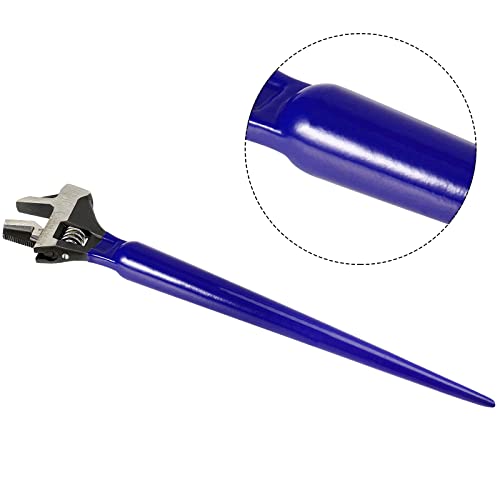 PINGEUI 2 PCS 16 Inches Spud Wrenchs, Heavy Duty Forged Adjustable Spud Wrench, Metric Scale Marked Construction with Hammer Head and Pipe Wrench Function - Image 4