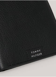TOMMY HILFIGER Men's Premium Leather Bifold Credit Card Holder -  Leather, Black  - Image 3
