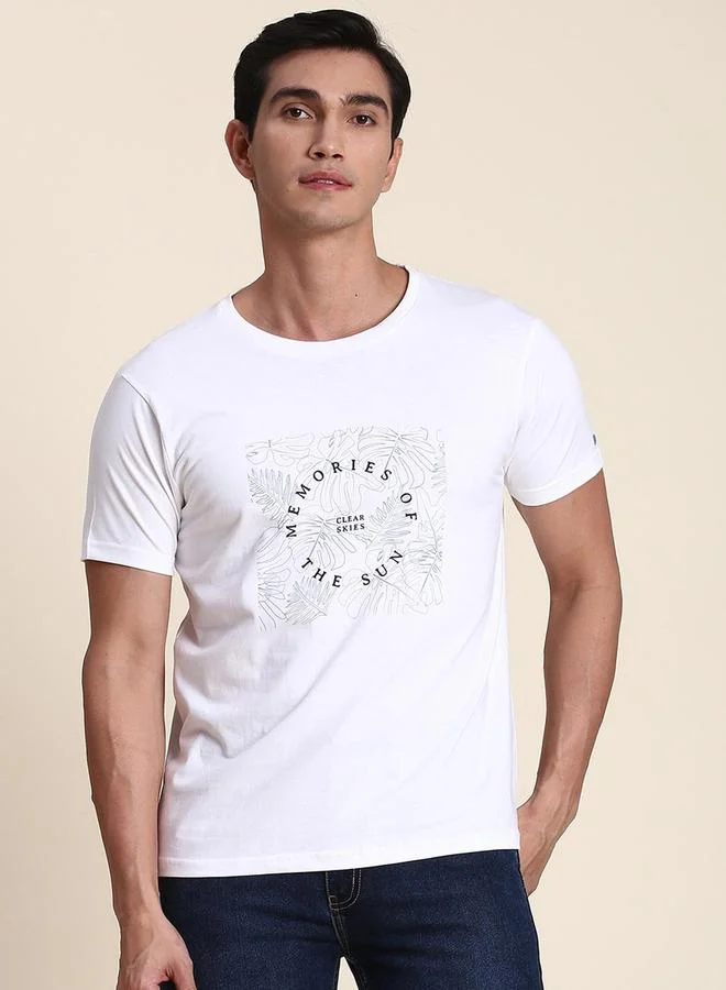Dennis Lingo Men Regular Fit Typography Print T-Shirt