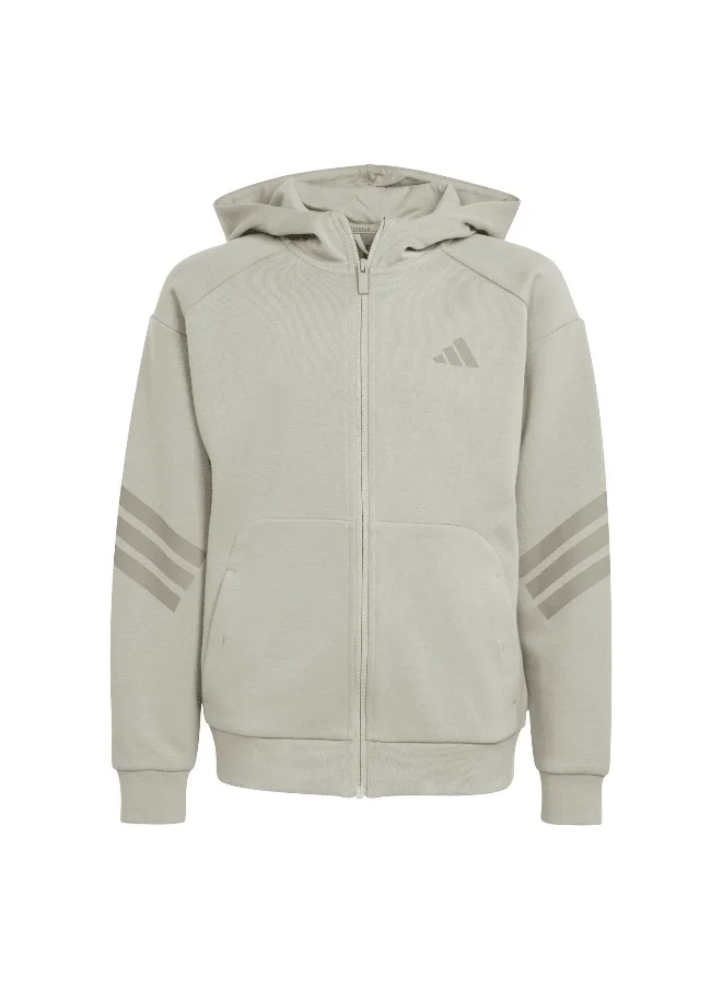 اديداس adidas future icons 3 stripes full zip track unisex hooded top