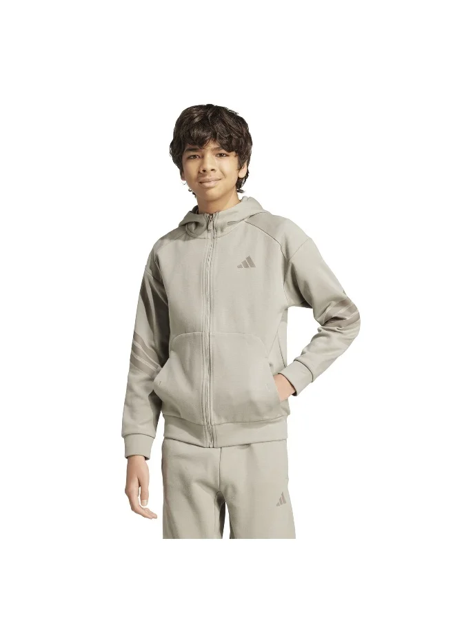 اديداس adidas future icons 3 stripes full zip track unisex hooded top