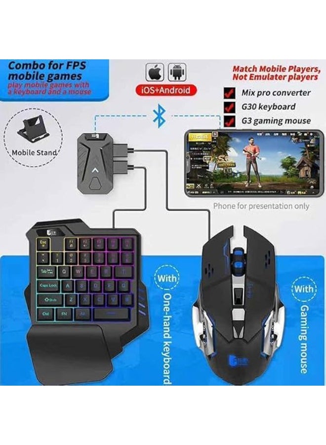 G30 Portable Mechanical LED 35 Keys and Mouse Gaming Keyboard - Image 3