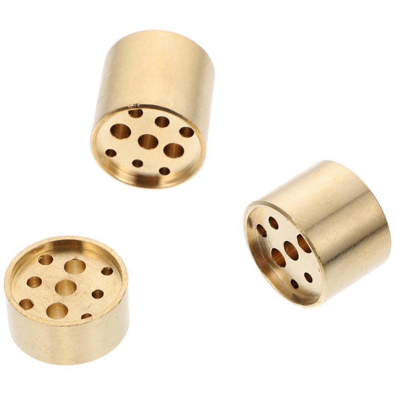 3Pcs Backflow Incense Seat Decorative Censers Household Incense Holders (Golden) - Image 1