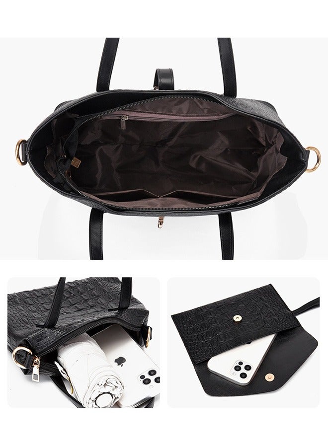 Korean style ladies crossbody shoulder bag four piece set - Image 5