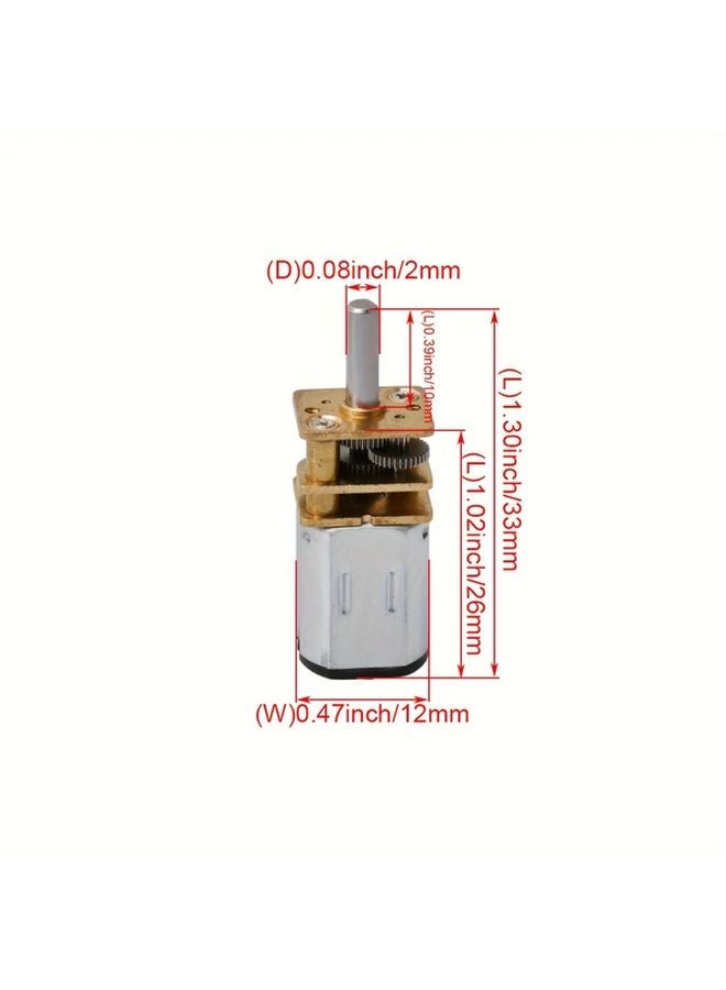 5pcs DC 3V 12mm Micro Gearbox Electric Motor 15 RPM ABS Metal Material High Quality - Image 3
