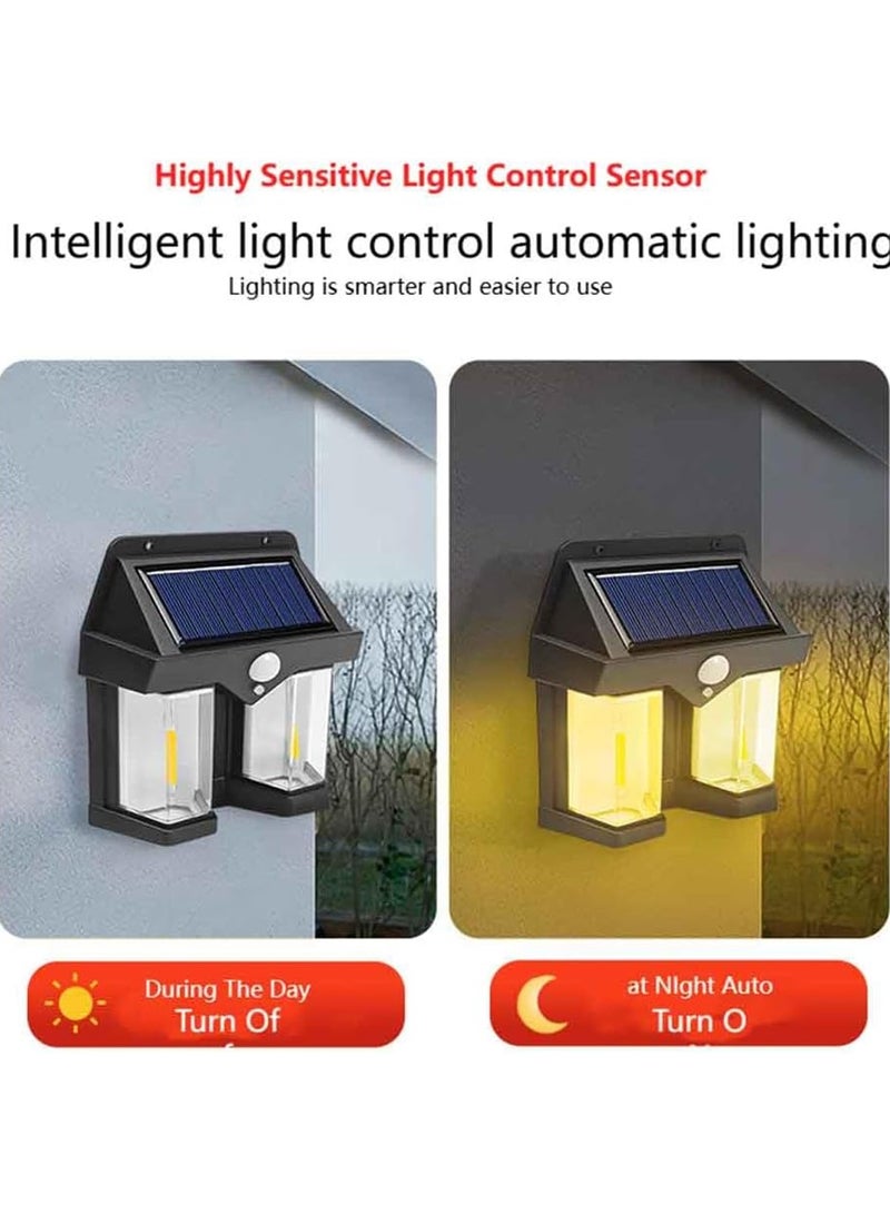 FEND CL228 Solar Powered Wall Lamp With Smart Motion Sensor 3 Lighting Modes and Waterproof for Home Backyard Garden Porch (Pack Of 2) - Image 5