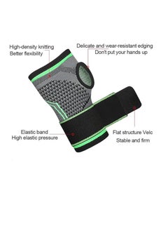 Generic One Pair of High Compression Fabric Elastic Wrist Support for Fitness, Yoga, CrossFit Weightlifting, Gym, Nylon, Used for Posture Correction  - Image 3