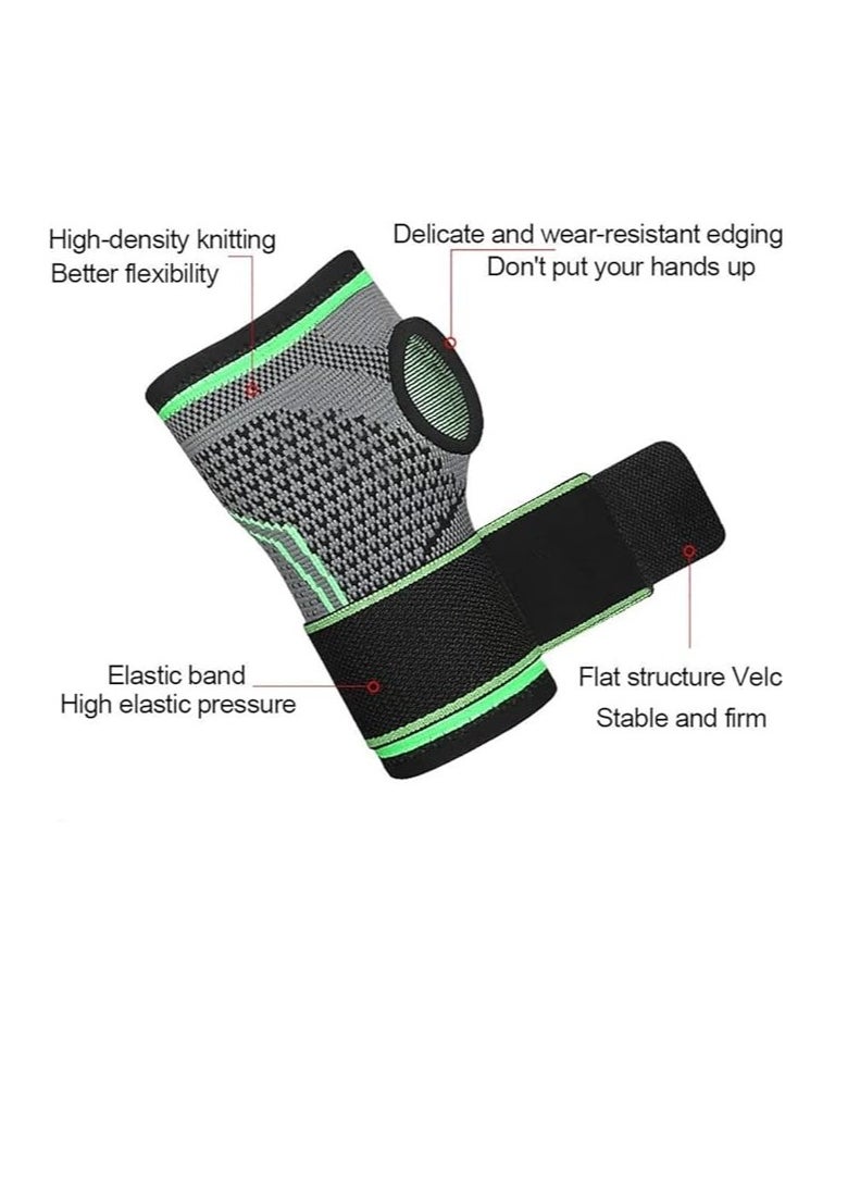 Generic One Pair of High Compression Fabric Elastic Wrist Support for Fitness, Yoga, CrossFit Weightlifting, Gym, Nylon, Used for Posture Correction  - Image 3