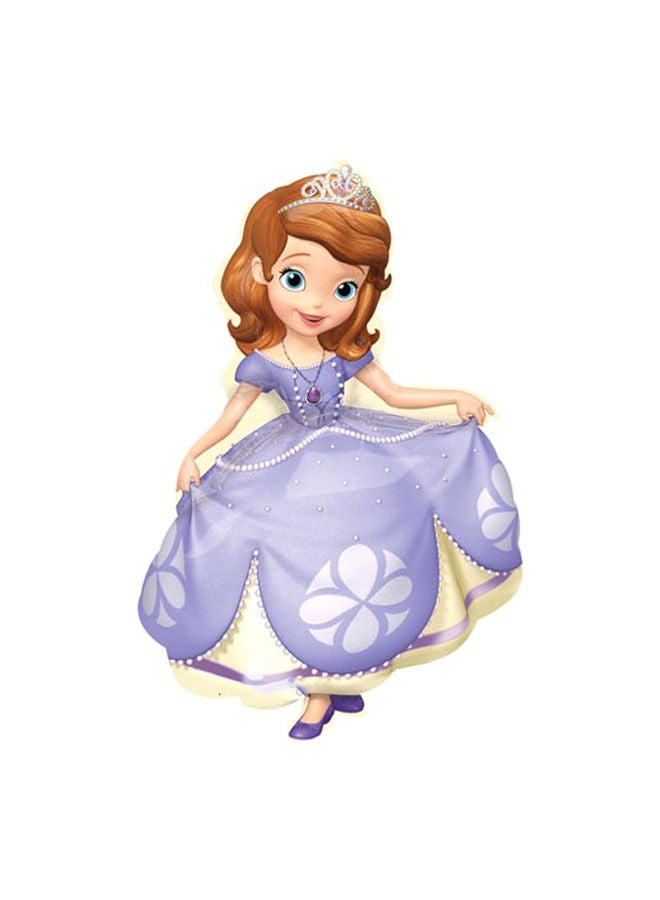 NIBEMINENT Sofia The First Pose Super Shape Foil Balloon 9.8x0.1x6.8inch
