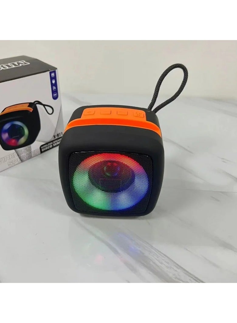 X-911 Portable Subwoofer BT Speaker Waterproof Outdoor Sports Wireless with RGB LED Lighting AUX Communication AC Power Source - Image 1