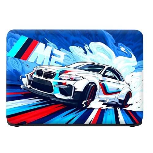 TechFit Full Body Laptop Skin Upto 15.6 inch Sticker Compatible for Dell/HP/Lenovo/Acer/Asus All Laptop Size Upto 14 to 15.6 Inch with car Water Splash Mouse pad - BMW M Sport White Splash - Image 3