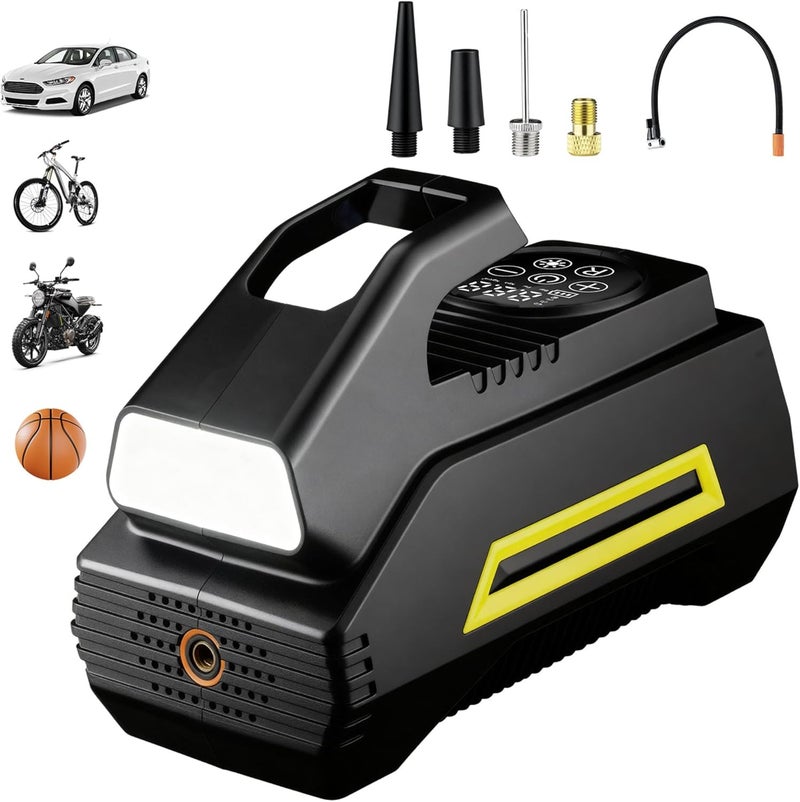Mcbazel Dual Cylinder Wireless Car Tire Air Pump with Digital Display and LED Light - Image 1