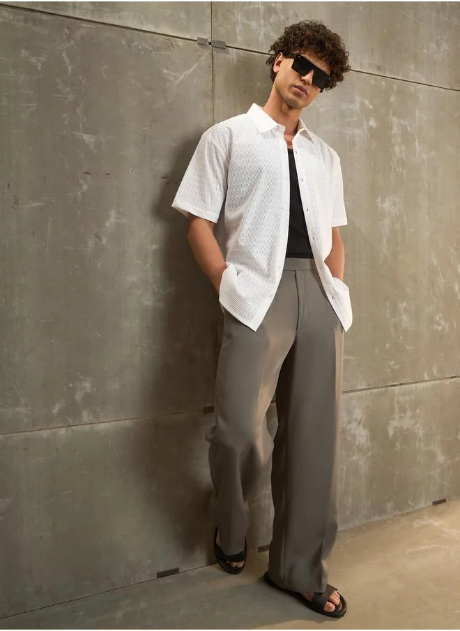 ساسافراس Sassafras White Relax Fit Short Sleeve Shirt