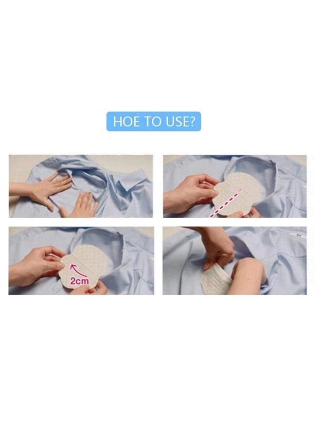 Sonew Underarm Sweat Pads - Disposable Cotton Armpit Sweat Absorbent Pads Unisex T-shirt Garment Perspiration Guards(40PCS)  - Image 2