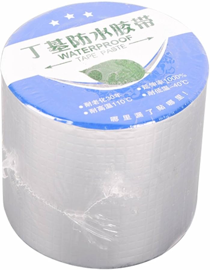 شريط لاصق من رقائق الألومنيوم بعرض 3.94 بوصة وطول 32.8 قدمًا مقاوم للماء لإصلاح أسطح عربات التخييم - Image 2