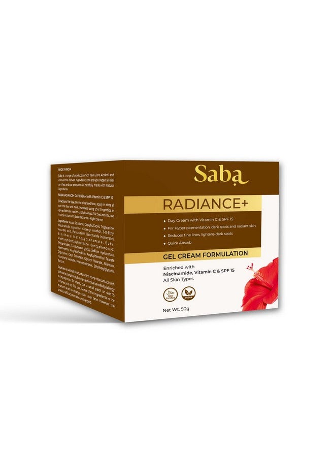Saba Kombucha Saba Radiance+ Day Cream with Niacinamide, Vitamin C & SPF 15 | 50g  - Image 3
