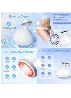SYOSI Body Sculpting Machine, Cellulite Massager, Handheld Skin Tightening, 5 in 1 Body Firming Massager, Anti-Wrinkle and Skin Rejuvenation EMS RF, 3 Modes for Skin, Belly, Waist, Arm, Leg and  - Image 4