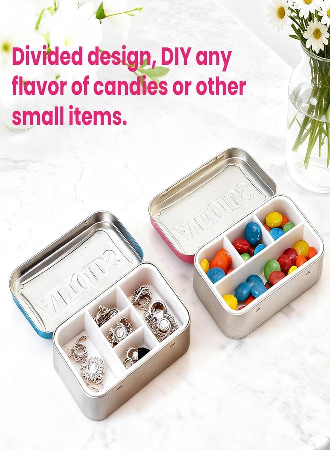 LUVCOSY 4-Pack Tin Organizer Inserts Compatible with 1.76oz Altoids Mint Tins, Food-Safe Compartment Dividers for Pills, Jewelry, Fishing Gear and Art Supplies, On-the-Go Organization - Image 3